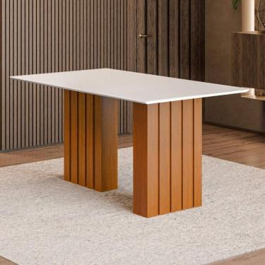 Imagem de Mesa de Jantar com Vidro 6 Lugares Multimóveis CR50233