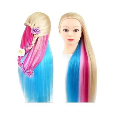 Imagem de Cabeça De Manequim Loira De Fibra De Alta Temperatura Para Treinamento