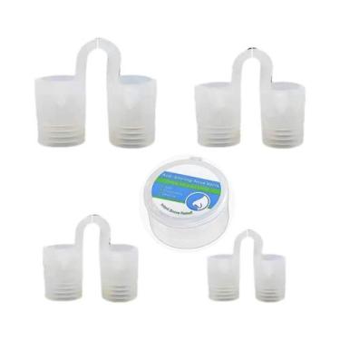 Imagem de Conjunto De Clipe Nasal Anti Ronco Para Melhor Respiração E Auxílio Ao