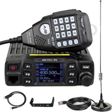 Imagem de Rádio móvel Retevis RT95 de banda dupla 2m 70cm com antena