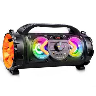 Imagem de Alto-falante Bluetooth TENMIYA A88 70W com luzes coloridas e rádio FM