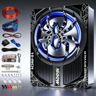 Imagem de Subwoofer Automotivo SCBPAUD 10" 1600W Slim com Amplificador Integrado