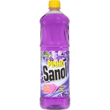 Imagem de Sanol, Desinfetante líquido para uso geral, Pinho Lavanda, 1 Litro, Roxo
