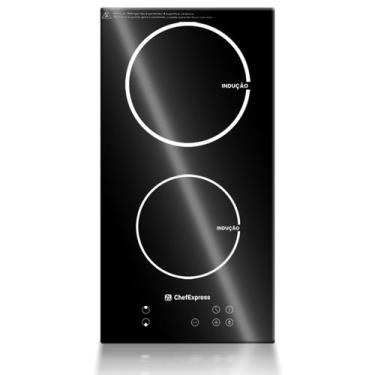 Imagem de Fogão Cooktop Elétrico Chef Express De Indução Vitrocerâmica 3500w 2 B