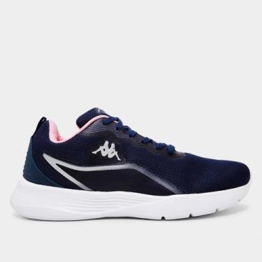 Imagem de Tênis Kappa Sprint Feminino, Marinho, Rosa, 34