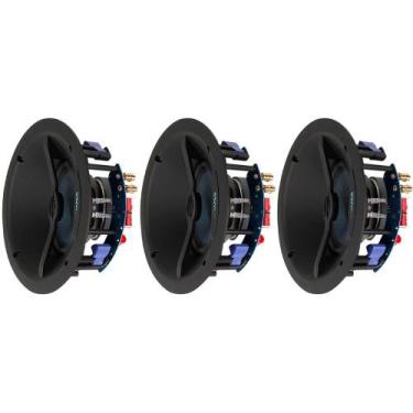 Imagem de Kit 3.0ch 3 Unidades Caixa de Embutir Angulada Wave Sound WIN150 6,5" 