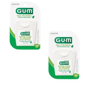 Imagem de Fio Dental Encerado Sabor Menta C/258 metros - Gum