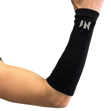 Imagem de Manguito Curto Protetor de Antebraço N1 Sport Proteção UV50+ Preto Tam