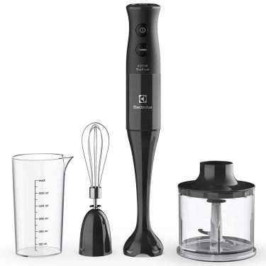 Imagem de Mixer 3 em 1 Electrolux EIB10 com Copo 600ml Batedor de Claras e Mini Processador 400W 2 Velocidades Preto 220V