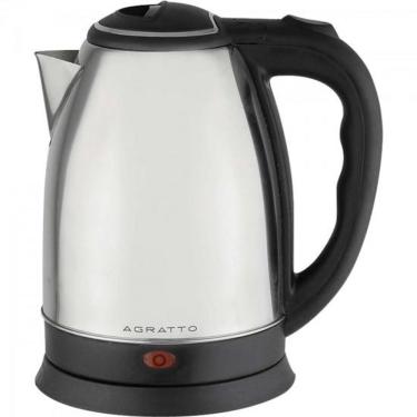 Imagem de Chaleira Elétrica Agratto CE01 1,8L Aço Inox Prata com Desligamento Automático 110V