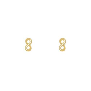 Imagem de Brinco Ouro 18k Infinito Vazado Pequeno 3 mm - Grupo MC, Único, Ouro a