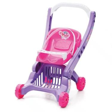 Imagem de Brinquedo Carrinho De Boneca Imaginativa Bebaby Cor Aleatória - Tateti