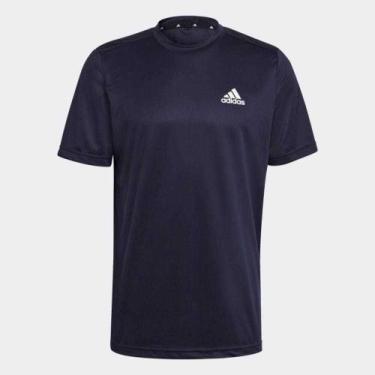Imagem de Camiseta adidas masculina aeroready designed to move gm2097, Marinho, 
