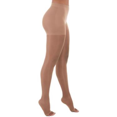 Imagem de Meia-Calça Legline Venosan - 15-23mmHg - Pé Aberto - Sahara - Tamanho 