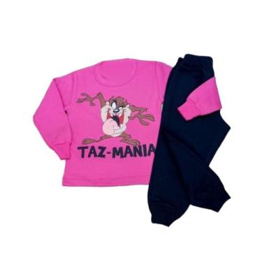 Imagem de Conjunto Moletom Infantil Bebê Criança Personagens Inverno - belos e b