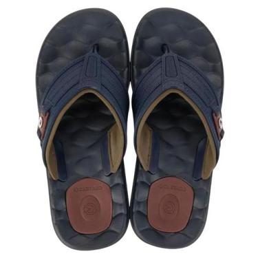 Imagem de Chinelo Cartago Masculino Egeu III Adulto Conforto 12287, 40, Azul, Bo