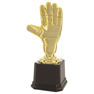 Imagem de Troféu Vitória 600320 Luva de Goleiro 28cm em Polímero Metalizado Dourado para Premiação Esportiva