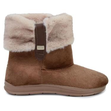 Imagem de Pantufa Feminina Pegada Cano Baixo Marrom - 2660, 37, Marrom