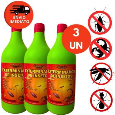 Imagem de Dedetizador Inseticida Concentrado 1L Ação Prolongada contra Insetos e