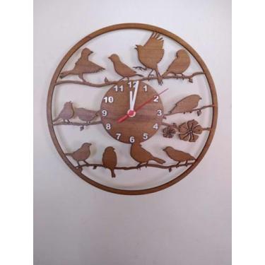 Imagem de Relógio Parede Decorativo - Madeira