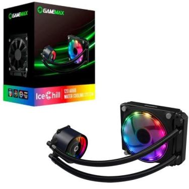 Imagem de Water Cooler Gamemax Ice Chill 120 ARGB 120x120 1-Fan com Controle