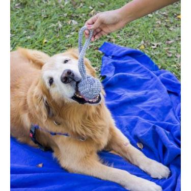 Imagem de Brinquedo Resistente de Corda para Cães - Diversão e Saúde em Cada Mor