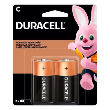 Imagem de Pilha Alcalina Duracell MN1400 Tamanho C 1,5V com 2 Unidades Alcalina