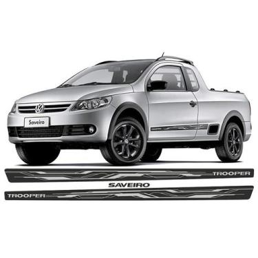 Imagem de Faixa Lateral Vw Saveiro Trooper 2012 Preto - Marcon