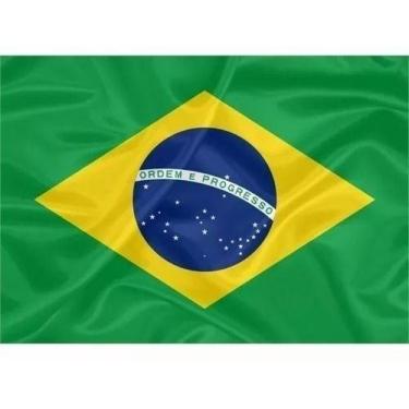 Imagem de Bandeira Do Brasil Grande Medidas 130x90cm Em Tecido - Produto Importa