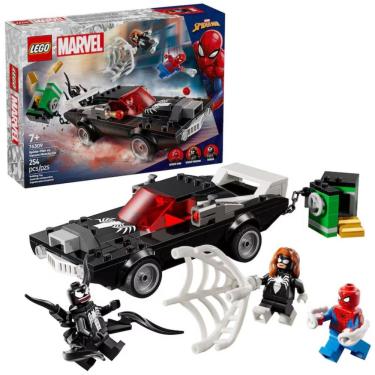 Imagem de Brinquedo de Construção 76309 com Minifiguras Marvel Homem-Aranha e Venom Preto Lego 254PEÇAS