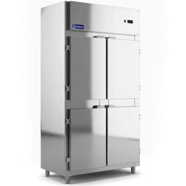 Imagem de Geladeira Industrial Média Total Inox 4 Portas 700 Litros Sebem, 220V