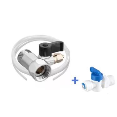 Imagem de Kit Adaptador 1/2" p Mangueira 1/4" 5 Mts + Valvula 1/2x1/4 - BBI
