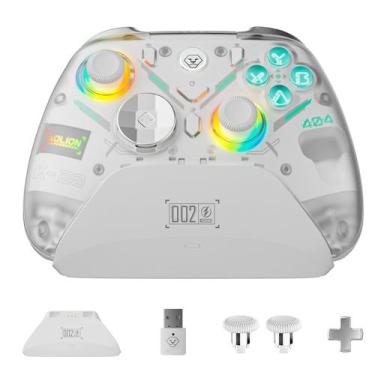 Imagem de Controle de Jogo OLCLSS Sem Fio RGB com Efeito Hall 1000Hz