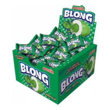 Imagem de Kit c/ 4 Chiclete Blong Hortela - 200g - PECCIN