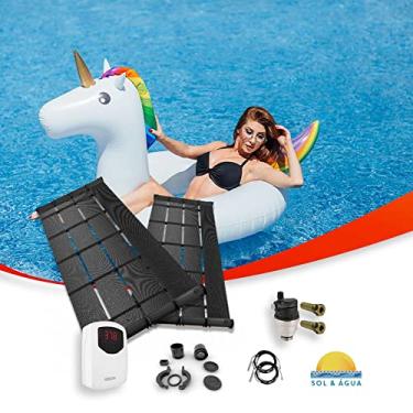 Imagem de Kit Aquecedor Solar para Piscinas de até 45m² ou até 60 mil litros TekSol com Controlador de Temperatura Bivolt