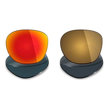 Imagem de Mryok 2 pares de lentes polarizadas de substituição para óculos de sol Oakley Garage Rock – Opções