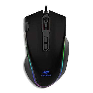 Imagem de Mouse USB C3TECH Gaming MG-520BK Fury 7000DPI com Led RGB, Macros, Software dedicado de controle e varios modos de Iluminação, Preto
