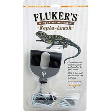 Imagem de Fluker's Coleira de gripe/Hrns Repta-Leash Lg, marrom/preto (31004)