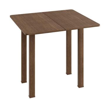 Imagem de Mesa de Jantar Dobrável Até 4 Lugares Mdf Ameixa Negra