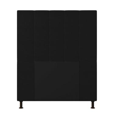 Imagem de Cabeceira Cama Box Solteiro 90cm Corino Preto
