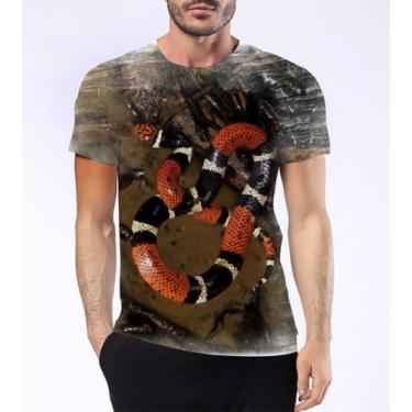 Imagem de Camiseta Camisa Cobra Coral Verdadeira Serpente Venenosa 1 - Estilo Kr
