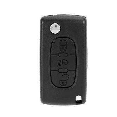 Imagem de Porta-chaves, capa de porta-chaves durável 3 botões de substituição portátil para Citroen C3 C4 C5 C6 Picasso para carro