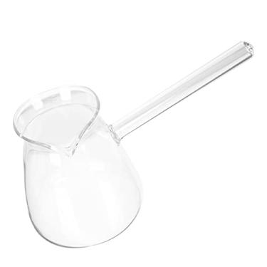 Imagem de Angoily Pote de café turco de vidro aquecedor de leite pote mini panela de sopa aquecedor de manteiga panela de derretimento de chocolate panelas pequenas para aquecer porções líquidas menores 450ml