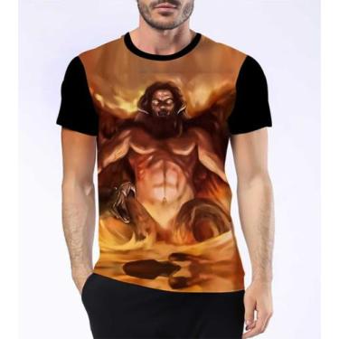 Imagem de Camiseta Camisa Tifão Mitologia Besta Zeus Olimpo Gaia Hd 6 - Dias No