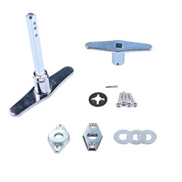 Imagem de Conjunto de manípulo T manequim fechadura de porta kit de ferragens sem trava (sem chaves) cromado