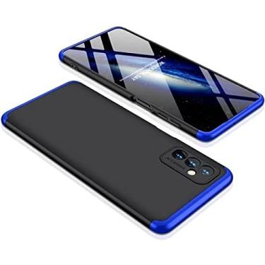 Imagem de Capa Capinha 360 Fosca Para Samsung Galaxy M23 5G Case Acr�lica Anti Impacto Premium - Danet (Preta com azul)