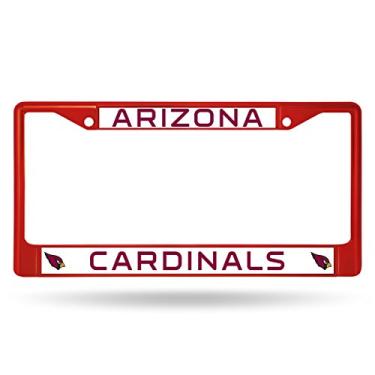 Imagem de Moldura para placa de licença cromada padrão NFL Rico Industries, Arizona Cardinals