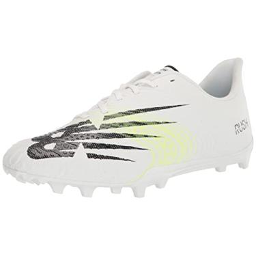 Imagem de New Balance Tênis masculino Rush V3 Low Lacrosse, Branco/Prata, 10