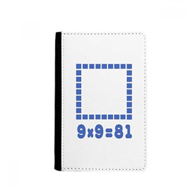 Imagem de Área quadrada azul ilustração padrão porta-passaporte notecase burse carteira capa porta-cartão, Multicolor