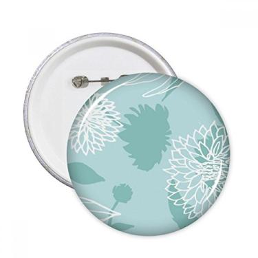 Imagem de Crisântemo arte abstrata de plantas arredondas, alfinetes de crachá, botão, decoração de acessórios, 5 peças